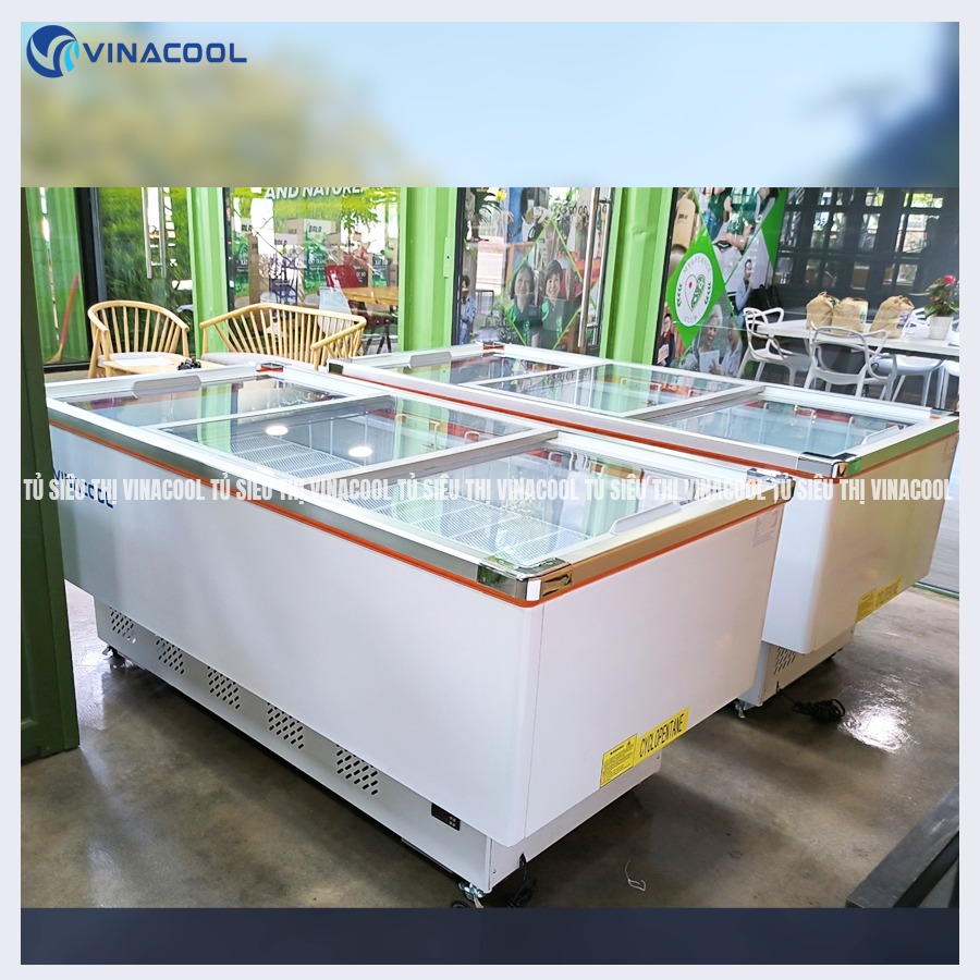 tủ đông nằm mặt kính phẳng giá rẻ