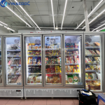 tủ đông cánh kính siêu thị