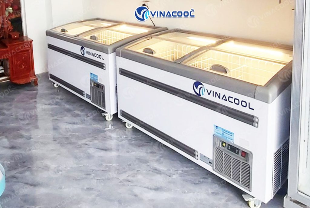 tủ đông mặt kính