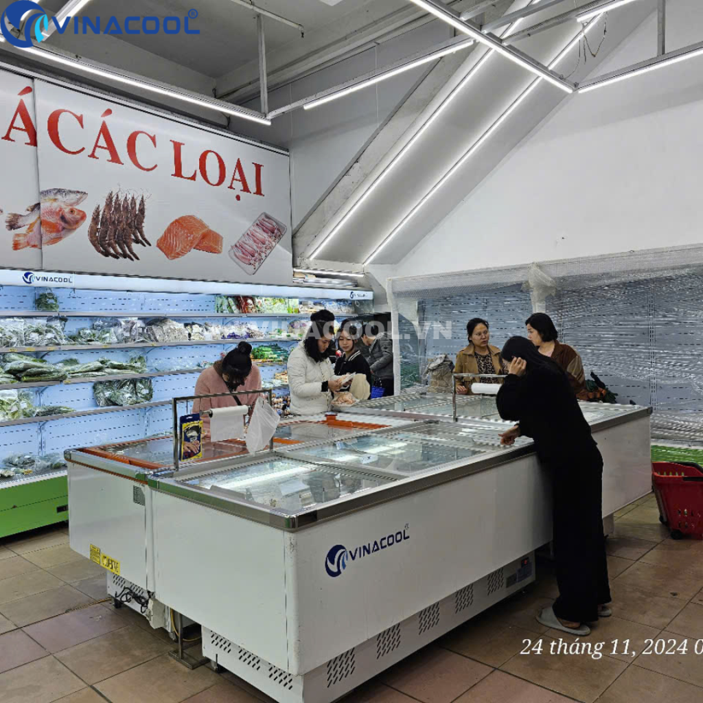 tủ đông siêu thị